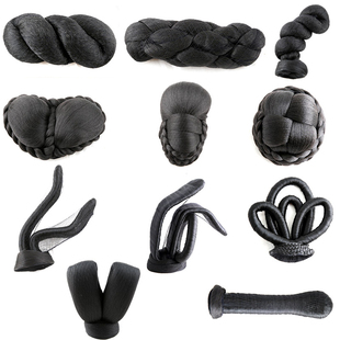 速发古垫汉服演出造型后髻勺发包发脑影楼新娘秀禾盘发假发装发发