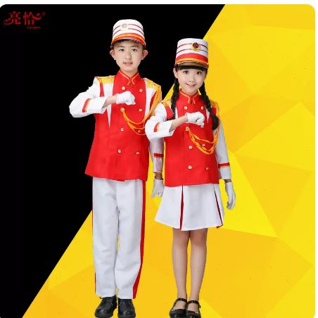儿童鼓号队服装幼儿园军乐队少先队仪仗队演出服小学生升旗手服装