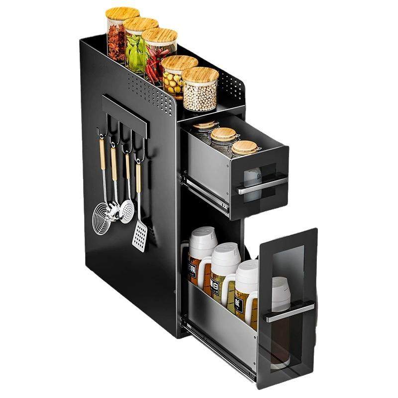 厨面架房转角调料品置物台面窄边LK-PH窄墙角收纳架橱柜侧抽拉极,厨房/烹饪用具,调料置物架,淘宝优惠券,粉丝福利购,淘宝优惠卷
