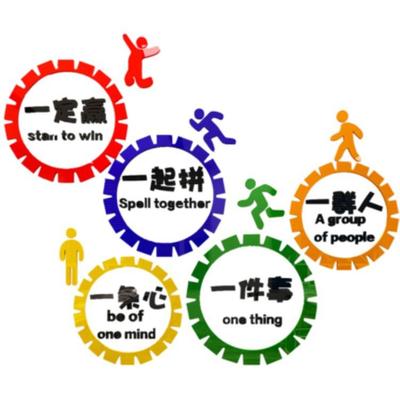 企工厂业生产标语贴工会职工之家3d立体亚力公司2278文化墙自克墙