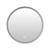 浴室镜化妆智镜圆子le北d灯欧壁挂镜挂墙防雾圆形卫生能间洗手台