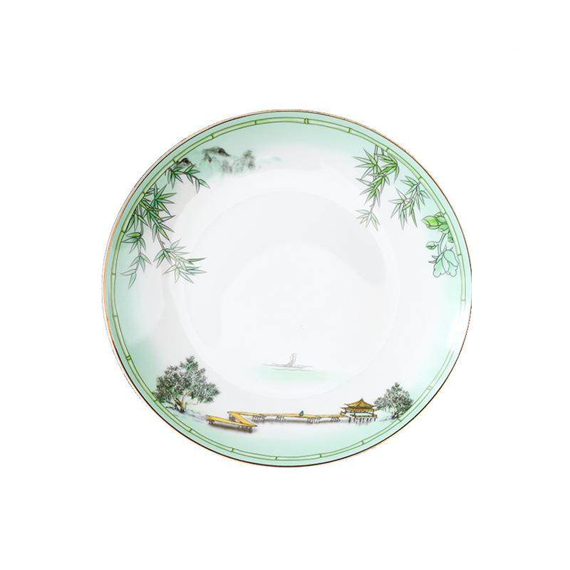 景德餐镇骨瓷具乔高温陶瓷家用酒店碗盘碟套西湖盛宴企装Z1204业,餐饮具,餐具瓷器套装,淘宝优惠券,粉丝福利购,淘宝优惠卷