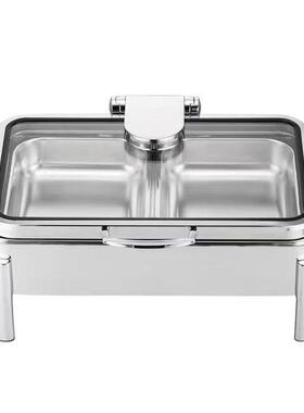 整体不304可锈钢自助餐炉豪华自助餐食物保温火炉液压视DVY锅阿联