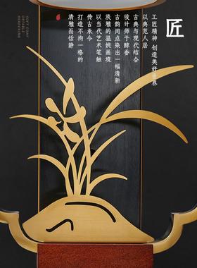 灯39593背卧之蕴铜新中全式壁灯客厅电视景墙灯过道中国风禅意室