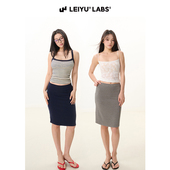 LEIYU 紧身包臀裙性感显瘦短裙 LABS针织高弹半身裙女夏2025年新款