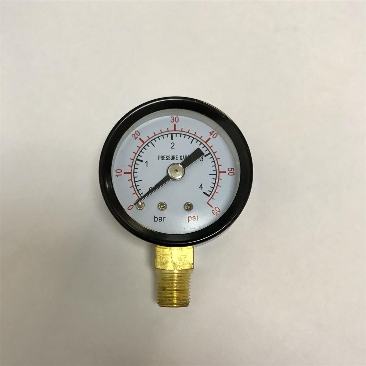 PRESSURE GAUGE 直径40mm 压力0-4bar 0-60psi 气压 压力表 水压