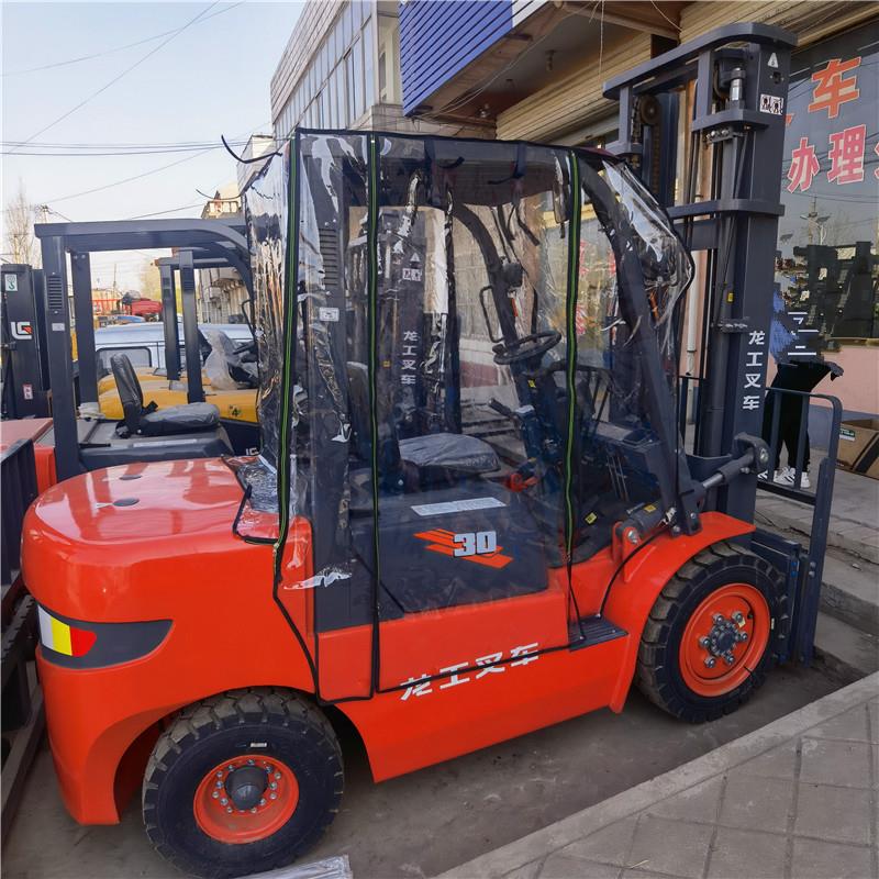 定做杭州叉车挡雨棚龙工遮雨罩电动合力顶盖板蓬门帘台励福防雨篷