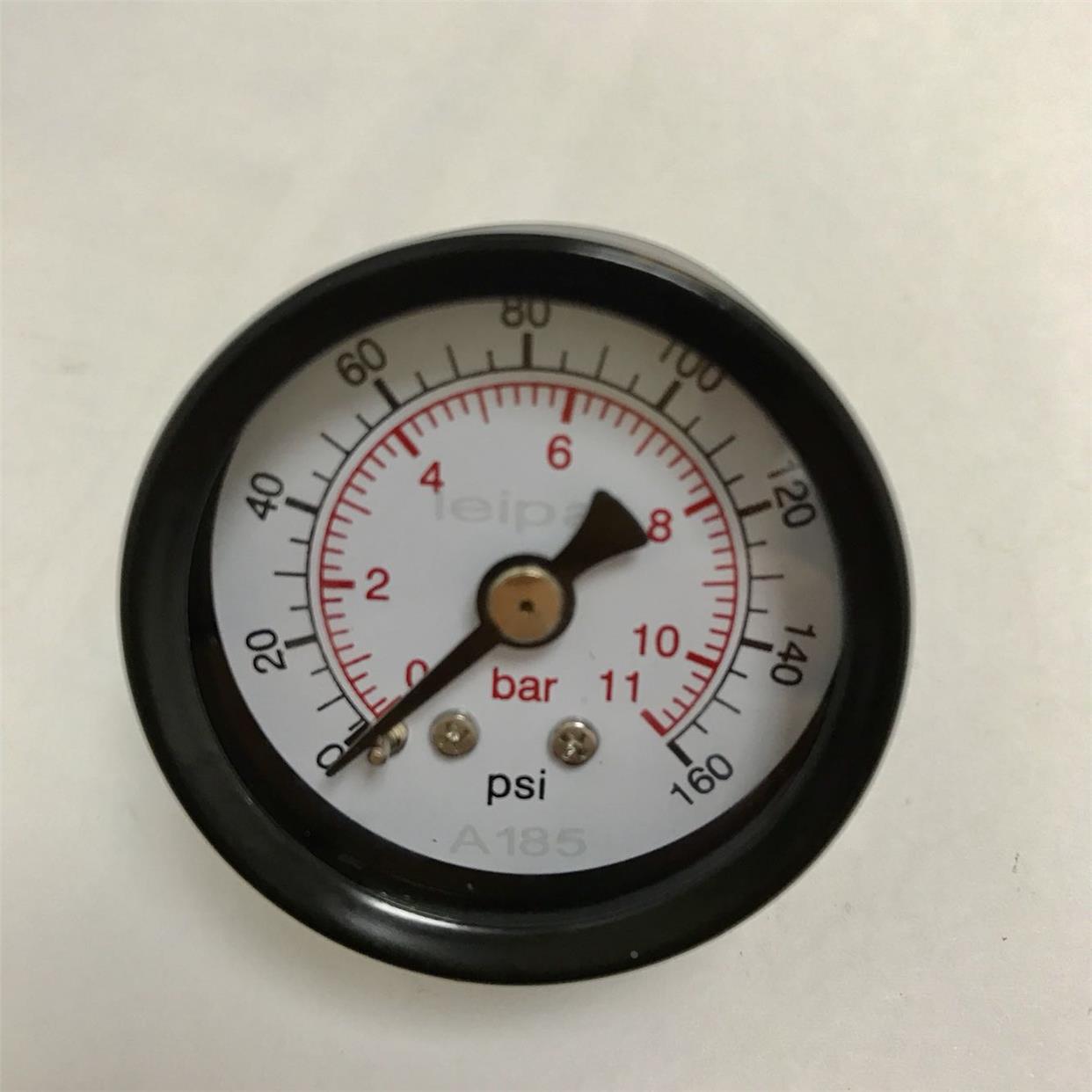 轴向气压表 液压表 直径42mm y-40z 11bar 160psi npt1/8 压力表