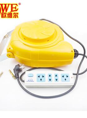 欧维尔DGT-212电鼓12米自动卷管器电管卷轮座排插伸缩吊轮