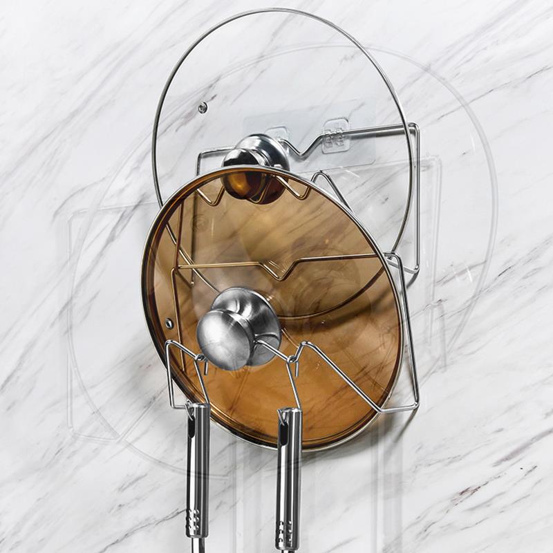 免打孔锅盖架放菜板的架子壁挂式厨房收纳用品神器家用砧板置物架