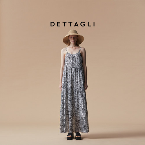 Dettagli假两件吊带连衣裙