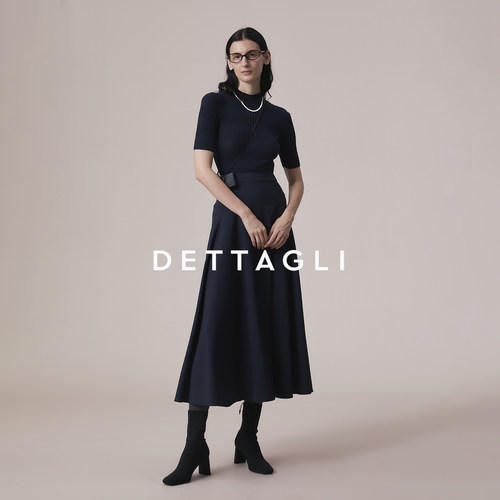 Dettagli/迪塔莉秋冬季经典秋冬出游必备收腰大摆长半身裙女