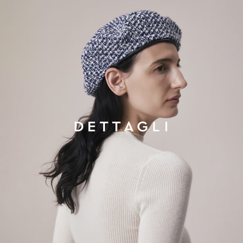 Dettagli迪塔莉秋冬季新款时尚粗花呢贝雷帽子女