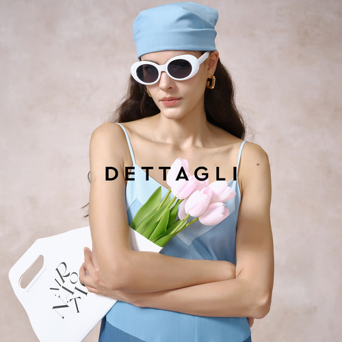 Dettagli/迪塔莉 2025新款百搭时尚度假风方巾头巾