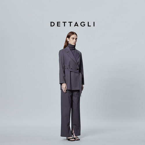 Dettagli/迪塔莉春夏季新款复古修身款锥形休闲时尚裤子女