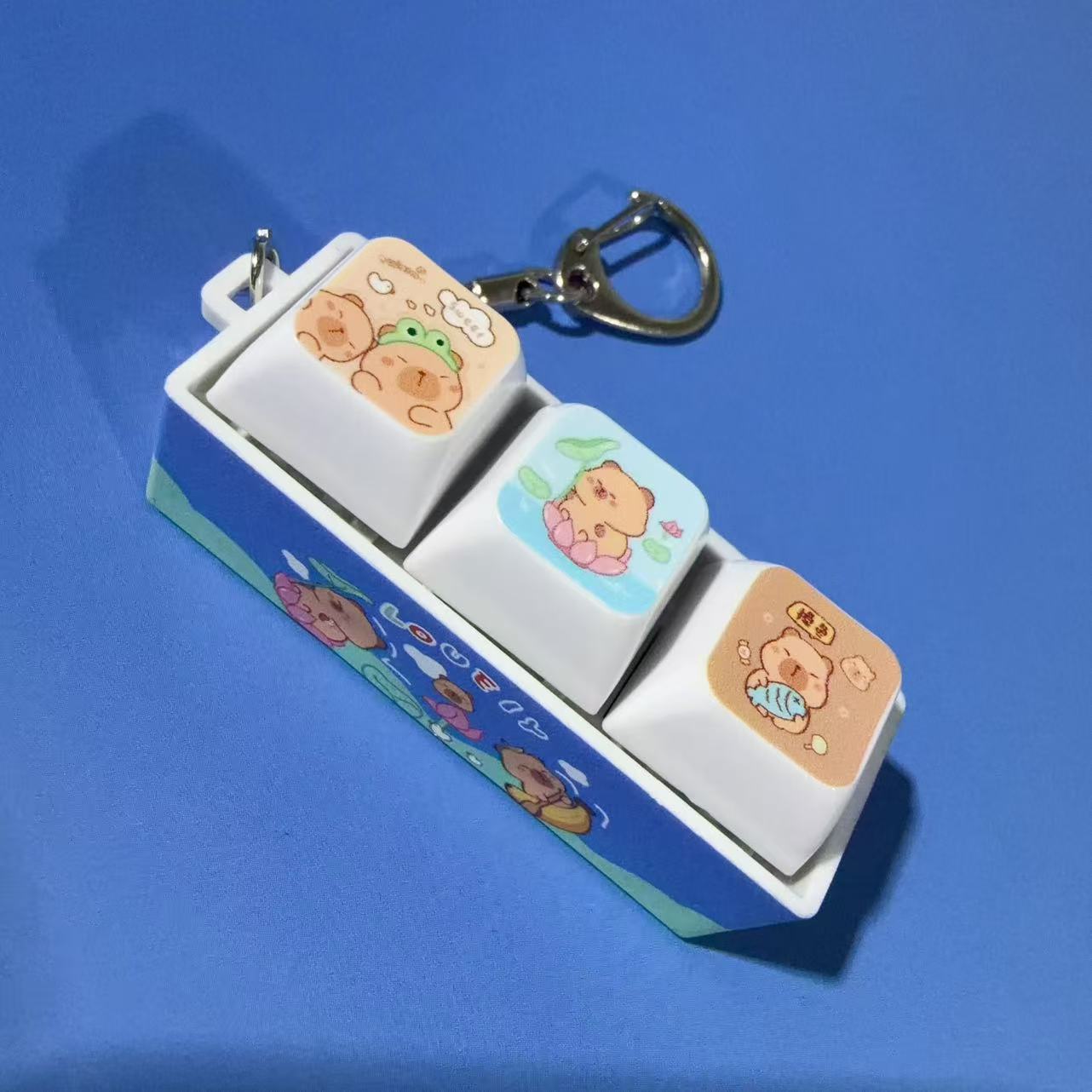 解压按键4键9键下沉式底座三面印