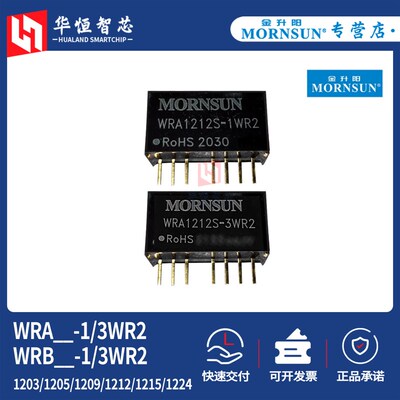 WRA/WRB1203S/1205S/1212S/1224S-1/3WR2金升阳DCDC电源模块1215S