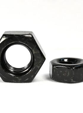 黑色304不锈钢六角螺母大全M2M2.5M3M4M5M6M8M10M12M16螺丝套螺帽