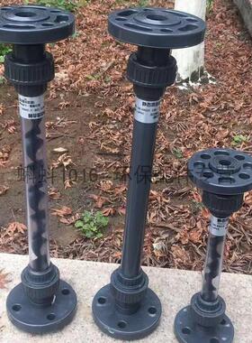 UPVC法兰式管道混合器透明灰色DN15/20/25/32/40液体水静态混合器