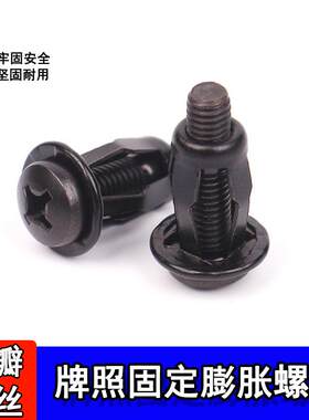小车固定螺母牌照螺丝汽车底座卡扣花瓣铁膨胀螺丝大全螺钉螺栓M6