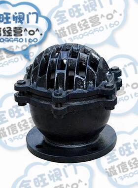 加厚H42X-6/10 铸铁法兰升降式底阀 抽水泵花篮头止回阀 莲蓬头