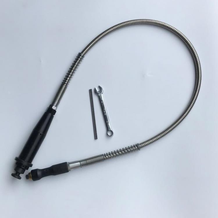 吊磨机配件锣机6MM加粗轴芯不锈钢链条4MM活动手柄软轴黑塑胶链条