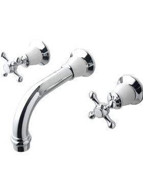 正品埃美柯双柄冷热水墙出水浴盆龙头三孔龙头混水阀YB603专卖店