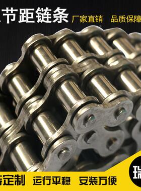 不锈钢链条 双排滚子输送链 短节距滚子链 304链条SS08B 4分链条