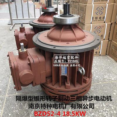 20T32t大吨位防爆电动葫芦主起电机南京特种BZD52-4 18.5KW隔爆型