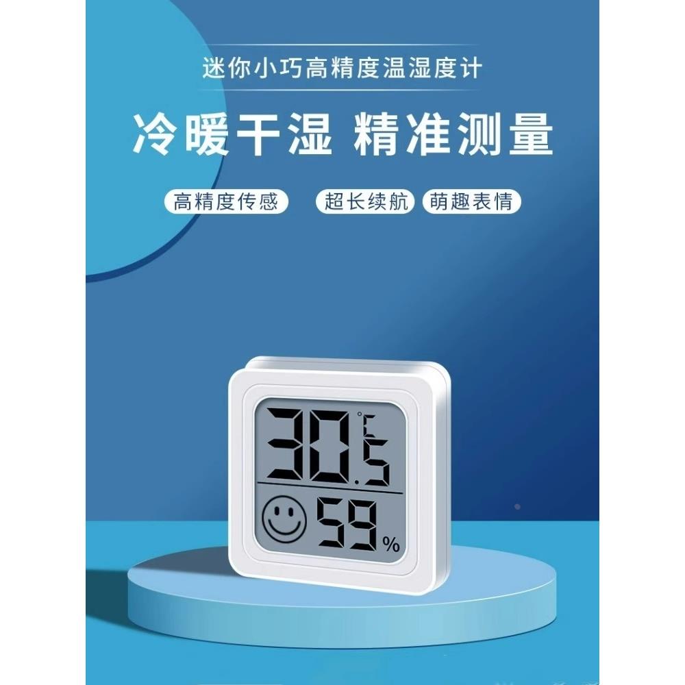 高精度迷你温度计温湿度计室内家用婴儿房壁挂室干湿温精准温度