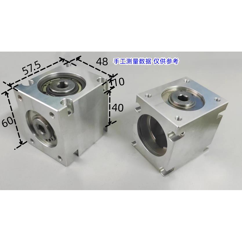 品90度直角传动换向齿轮箱速比1：1小型伞齿轮转角器轴孔键槽 新