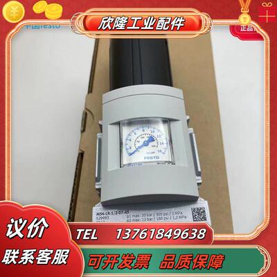 FESTO费斯托减压阀MS6-LR-1/2-D7-AS 529993自带压力表 正品议价