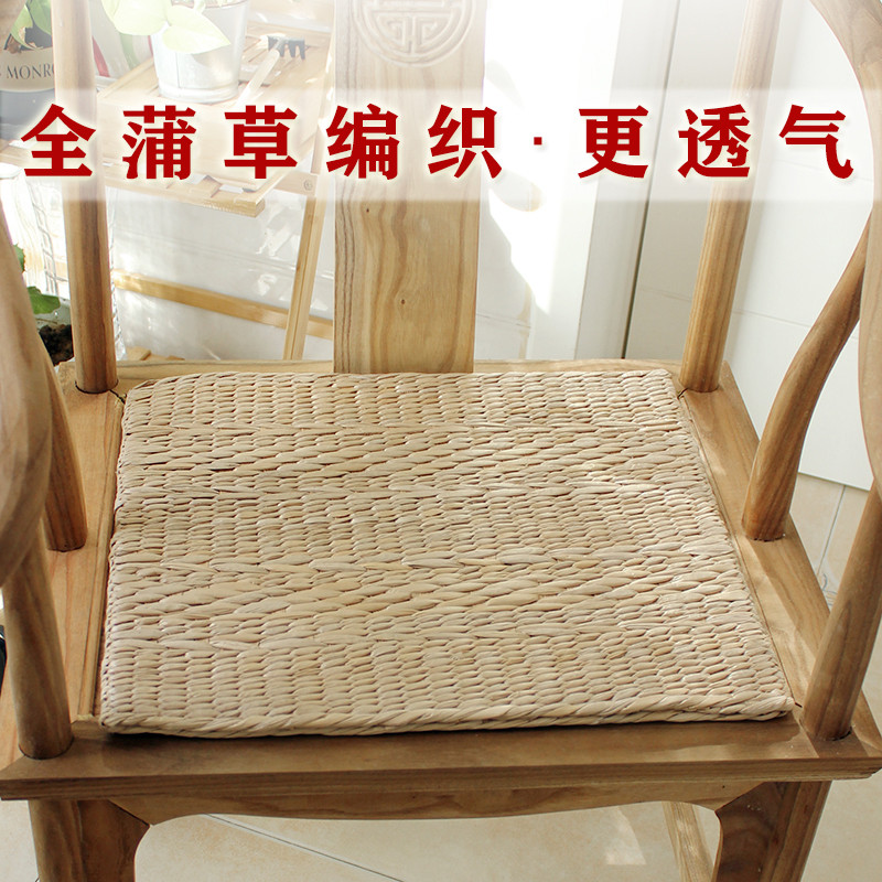 全草编透气防虫纯蒲草手工编织蒲团榻榻米办公椅垫沙发汽车垫拜垫