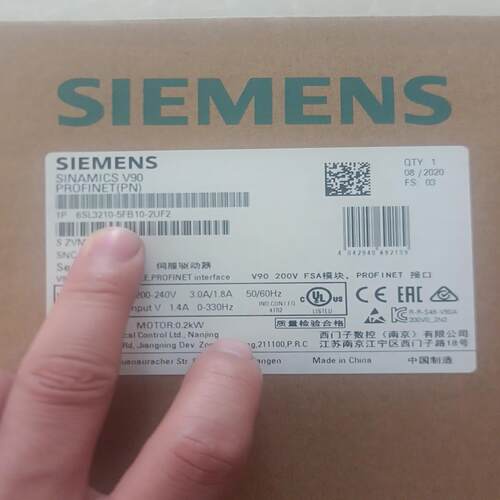 议~6SL3210-5FB10-2UF2西门子V90驱动器200