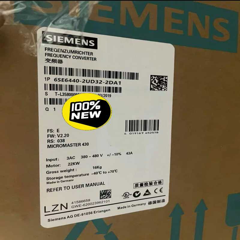 6SE6440-2UD32-2DA12DB1西门子全新MM（瓠子电子）