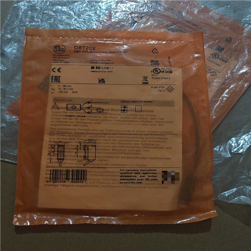 【汇生】全新原装德国IFM易福门O8T202漫反射光电开关传感器08【