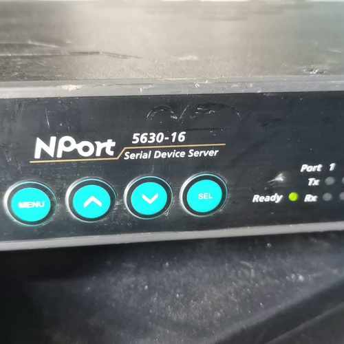 【汇生】Moxa 磨砂 串口服务器NPOrt 5630-16 ，通电【议价】