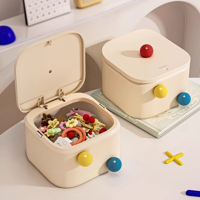 儿童发饰收纳盒小女孩皮筋头绳发卡发夹整理发圈发箍可爱首饰盒子,收纳整理,首饰盒,淘宝优惠券,粉丝福利购,淘宝优惠卷