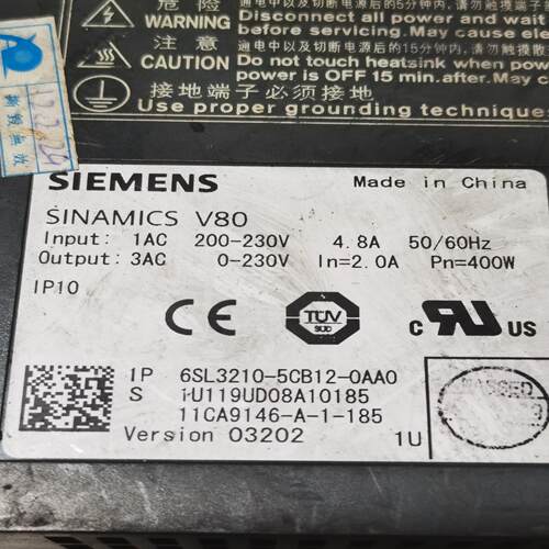 议~西门子6SL3210—5CB12—OAAO成色如图功能正