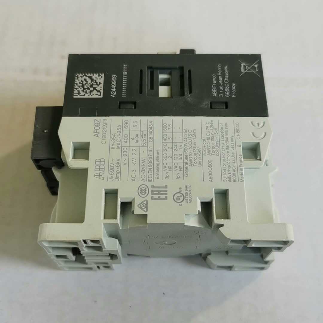 ABB接触器AF09Z-30-01-21*24-60V AC（耶耶电子）