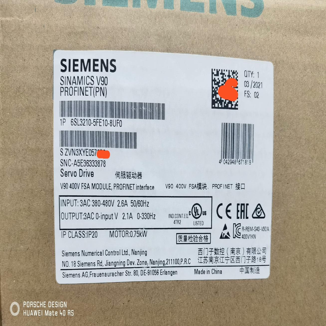 6SL3210-5FE10-8UF0 西门子 开封 N3原装~议价