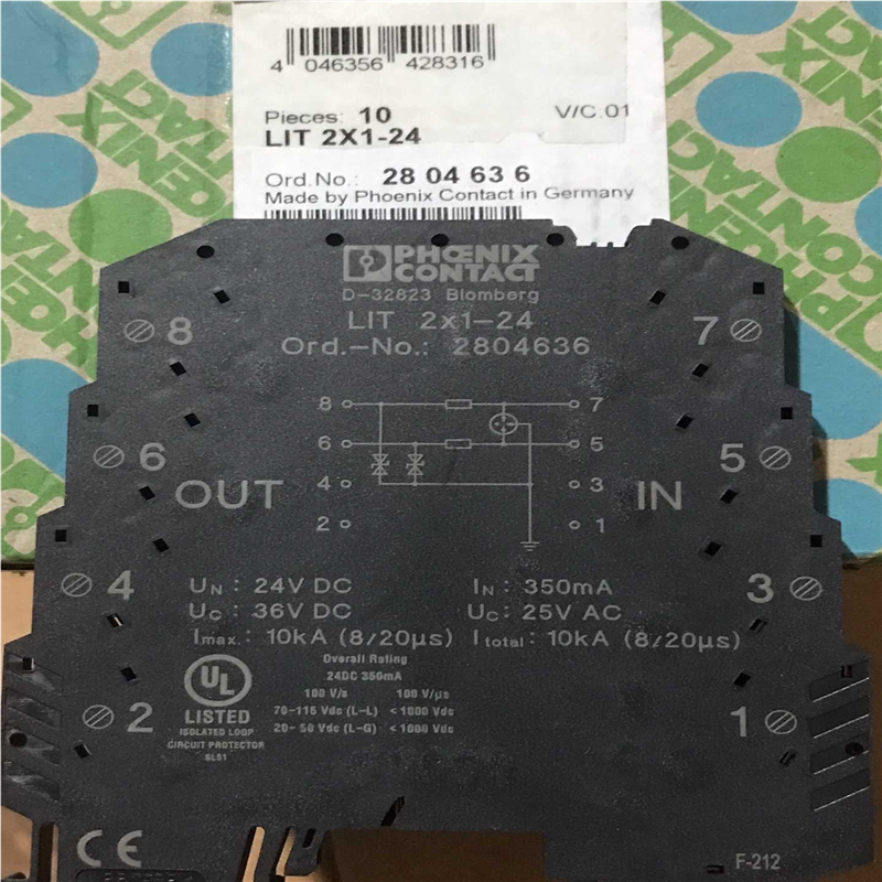 全新原装菲尼克斯浪涌保护器 LlT  2X1-24  订货号~议价