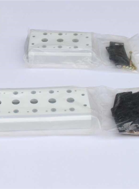 白色喷漆4V310-10电磁阀底座汇流板300M2F/3F/4F/5F/6F/7F/8F/10F