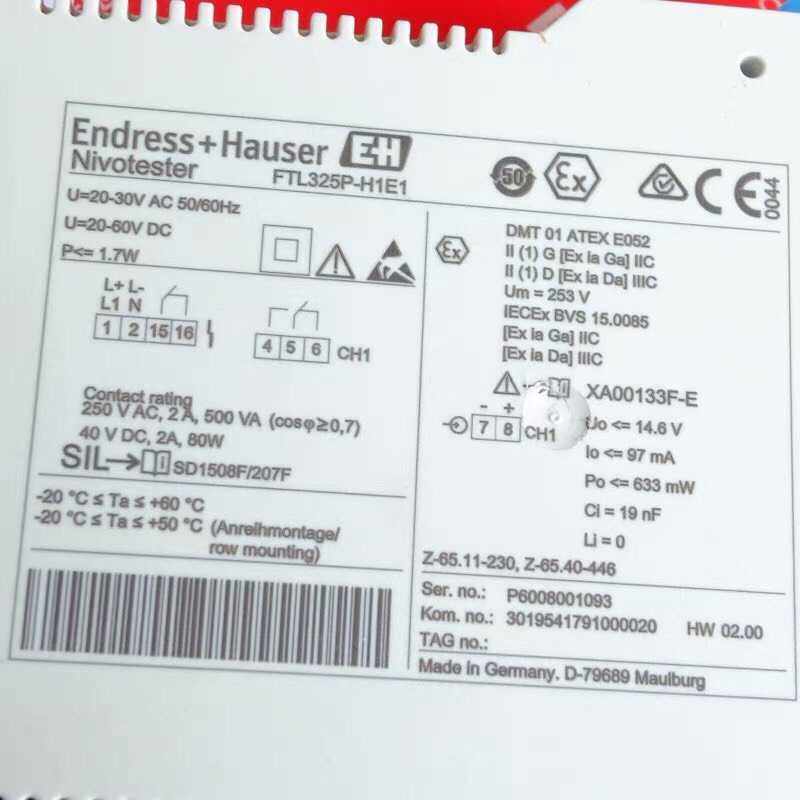 【汇生 】E+H FTL325P-H1E1 恩德斯豪斯全新音叉式物位变【议价】