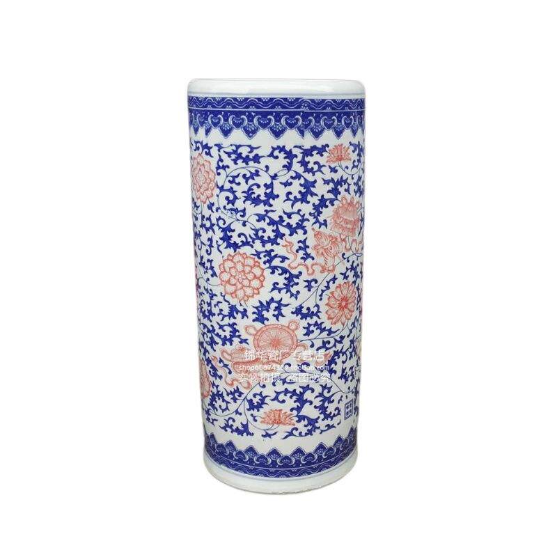 景德镇陶瓷青花花瓶花插箭筒书画字画筒卷轴缸画筒帽筒伞筒