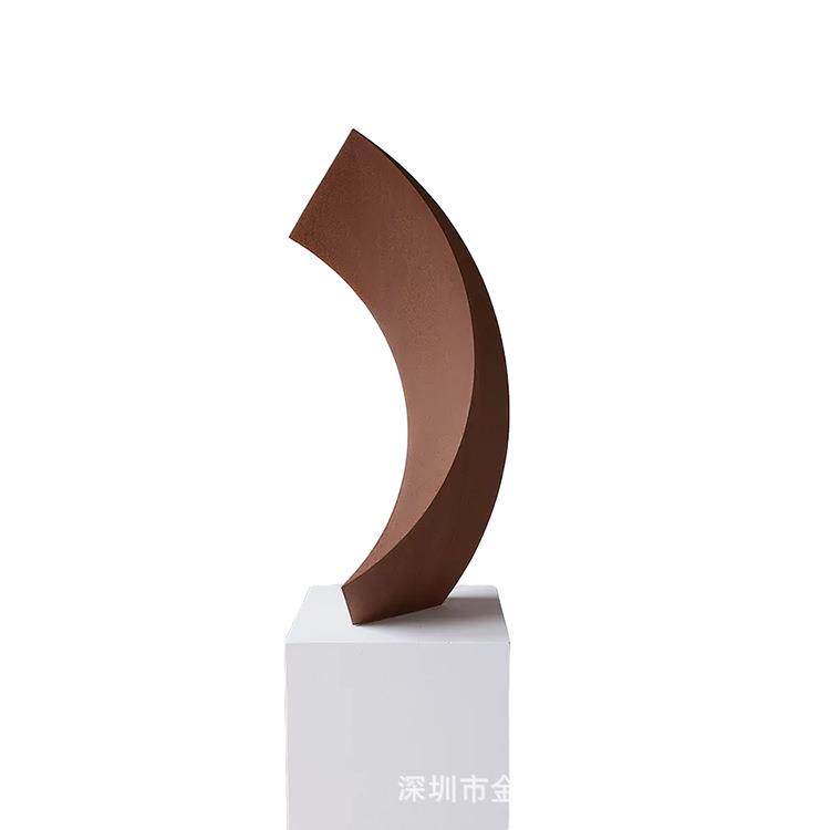 现代金属雕塑样板房售楼部酒店写字楼会所台面摆件艺术品多效果