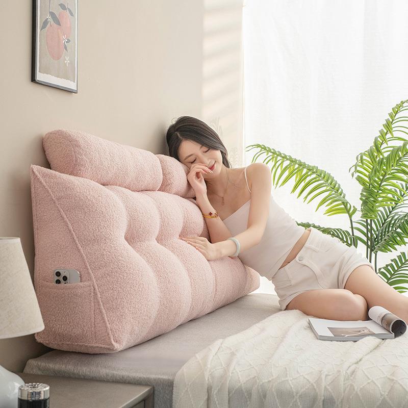 床头靠YILAND垫三角靠垫床腰上靠枕大靠背榻米包软宿舍飘榻窗靠