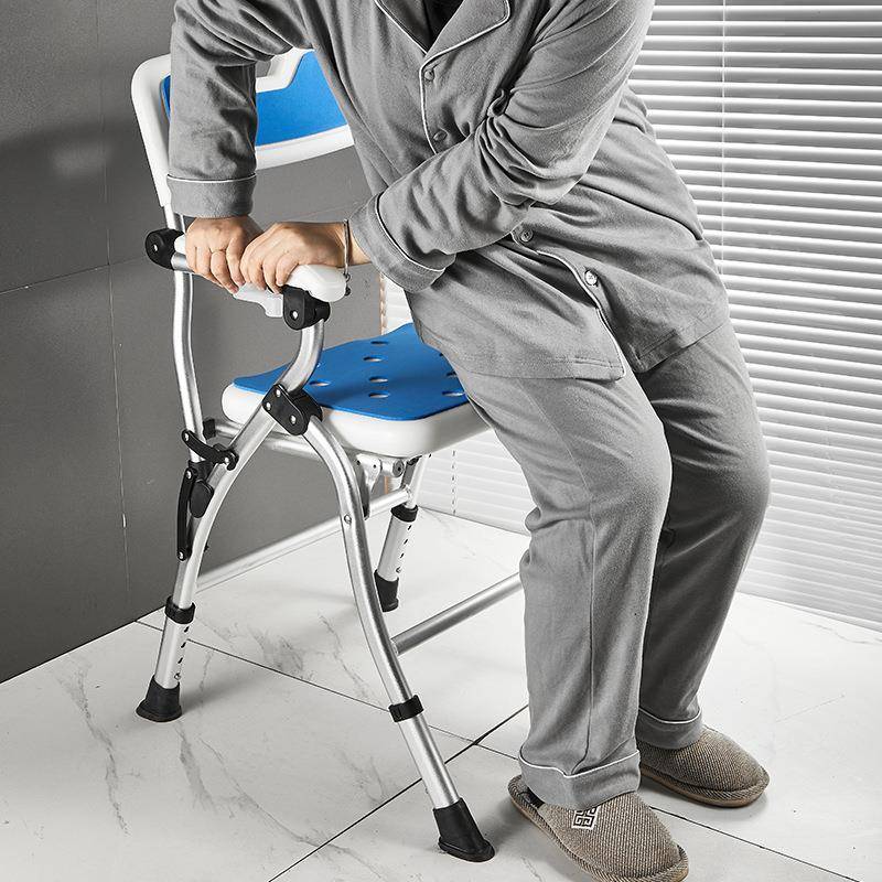 新款人专用澡椅浴室MRD-XZY6老洗折叠凳孕妇助椅防滑轻便升浴降淋