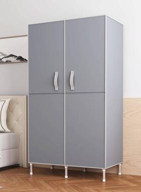 7K开式衣柜家用加粗钢NQZ管衣柜防尘简易布艺门橱单衣双人出挂租