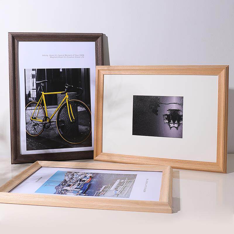 实木无品牌/a挂4大画框定制裱任装意尺寸8k相框墙24寸3框架2A0外